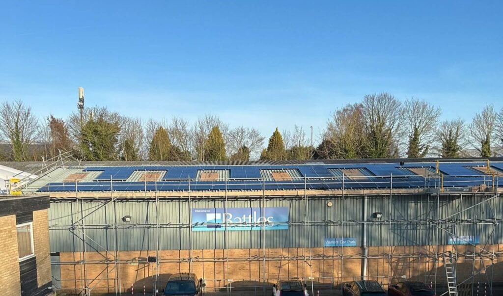 Amelio Solar Energy installed Longi Panels on Battle Hayward & Bower Ltd